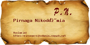 Pirnaga Nikodémia névjegykártya